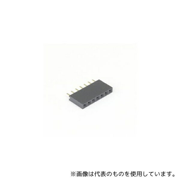 GB GB-SPS-257P ピンソケット(7ピン×1列) 2.54mmピッチ 基板用