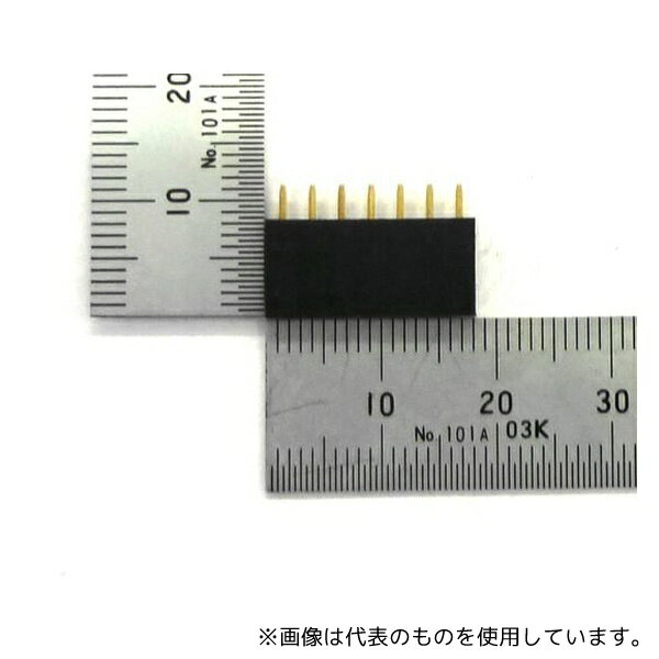 GB GB-SPS-257P ピンソケット(7ピン×1列) 2.54mmピッチ 基板用