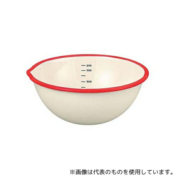 富士ホーロー 2027400 ビームス ホーロー片口ボール 18cm BM-18B・NR