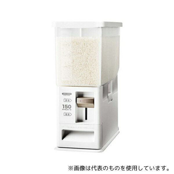 アスベル 7195710 計量米びつ 6kg型 ホワイト 750496