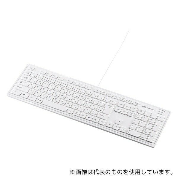 サンワサプライ SKB-SL16W スリムキーボード ホワイト