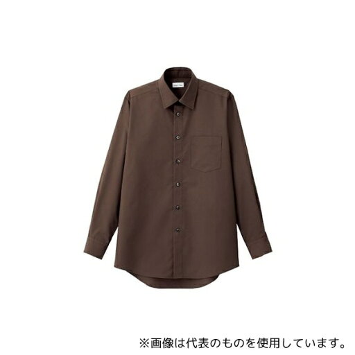 FACE FB5040M-5 LL メンズレギュラーカラー長袖シャツ ブラウン LL FACE FB5040M-5 LL メンズレギュラーカラー長袖シャツ ブラウン LL