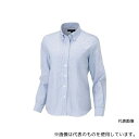アイトス 7871-107-S レディース長袖オックスボタンダウンシャツ サックスストライプ S