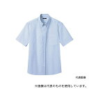 アイトス 7872-007-LL メンズ半袖オックスボタンダウンシャツ サックス LL