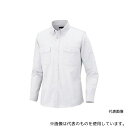 アイトス 7880-001-3L メンズ長袖オックスボタンダウンシャツ(両ポケットフラップ付き) ホワイト 3L