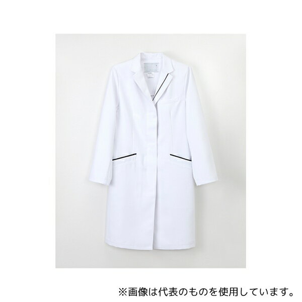 ●ナガイレーベン CJ-3380 女子シングルドクターコート Tネイビー LL
