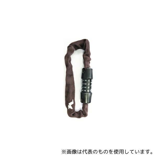 ニッコー(自転車用品) N658C300 可変式チェーンロック ブラウン