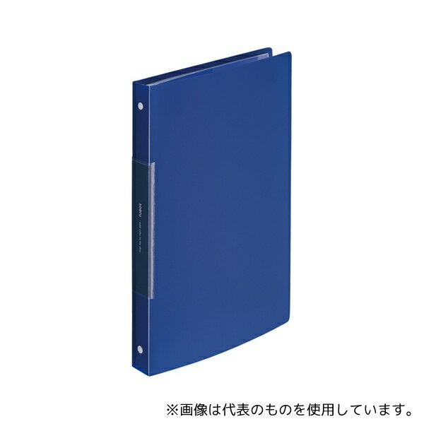 LIHITLAB N8501-11 SOERU クリヤーブック ポケット交換タイプ A4S型30穴 ネイビー