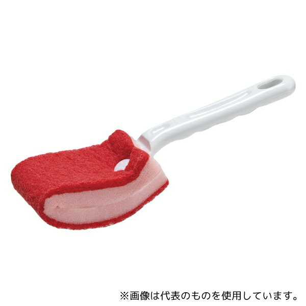 テラモト CE-488-000-2 BMトイレブラシ 赤(研磨剤なし)