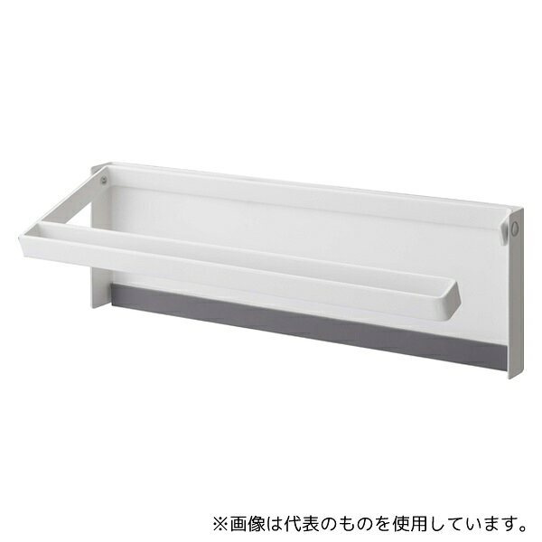 山崎実業 4943 片手でカットマグネットキッチンペーパーホルダー プレート ホワイト