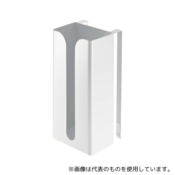 山崎実業 7982 ポリ袋&キッチンペーパーホルダー プレート ホワイト