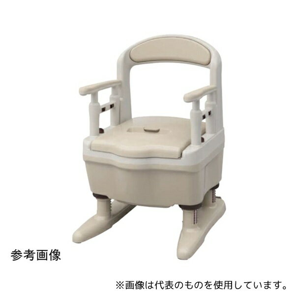 アロン化成 533-920 ポータブルトイレ ジャスピタ 標準便座 ベージュ