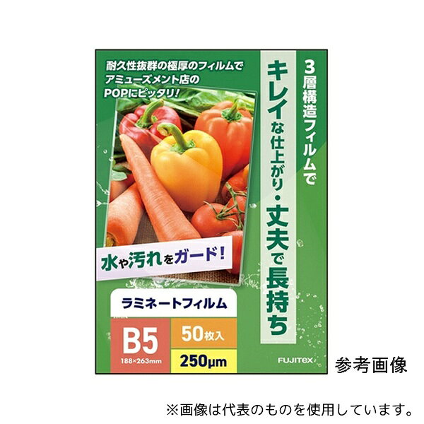 フジテックス ラミネートフィルム250μ B5サイズ 50枚入