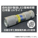 サウスウォーカー UV-LED375-09SS 自社設計・製造 日本製 UVライト 日亜化学製 高出力 紫外線LED 9灯 電池付属 ボディーカラー:シルバー