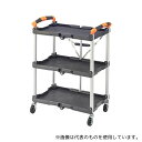 東谷 WG-305BK フォールディングワゴン ブラック(3)