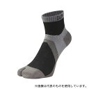 northern country(エビスニット) TR-1418 吸汗速乾メリノウール使用ショートソックス 足袋タイプ ブラック 25~27cm