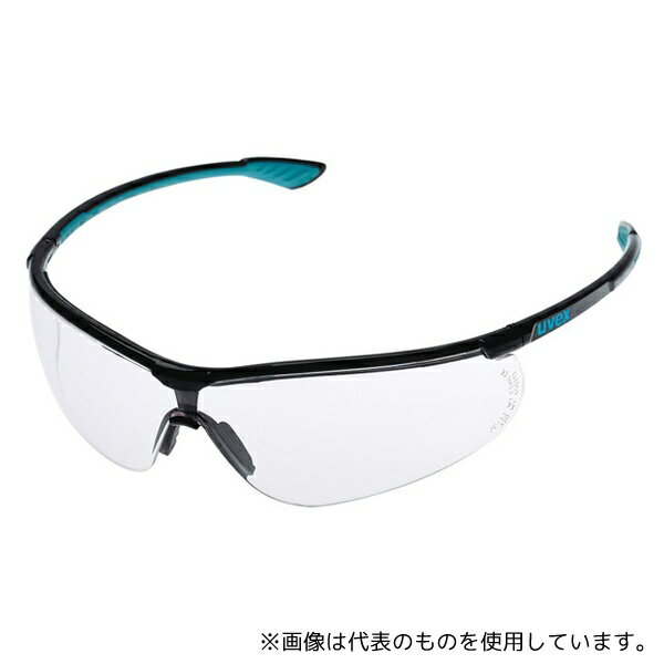 ミドリ安全 X-9193-376 EN規格品 保護めがね X-9193 uvex sportstyle ブラック/ブルー (曇り止め/ハードコート加工)