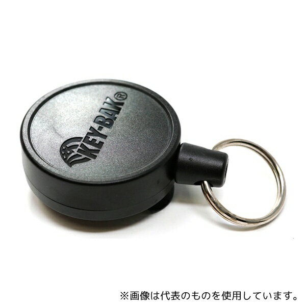 KEY-BAK #6B KEY-BAK ベルトクリップ式キーリール #6 90cm ミドルサイズ ブラック