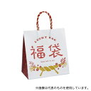 アズワン 38-151-6-2 福袋手提げ紙袋 しめ飾り おしゃれ 26×15×28cm 50枚入