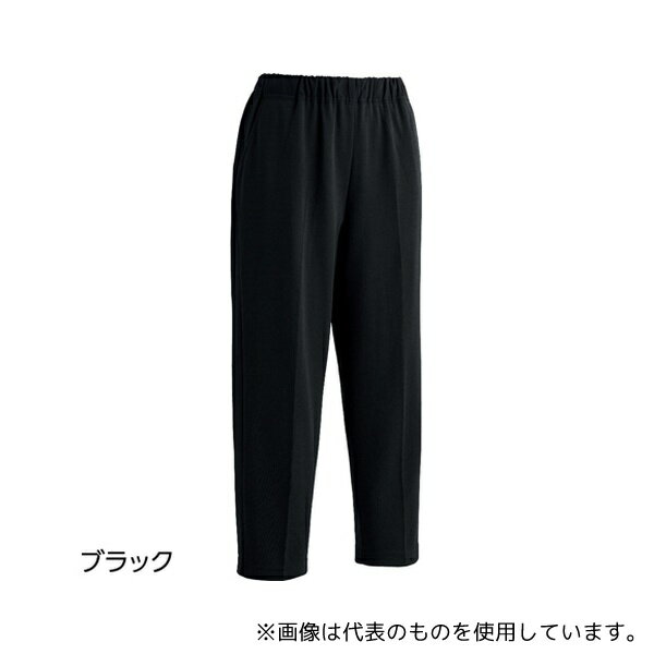 ケアファッション 89880 おしりスルッとカチオンライトパンツ ブラック S(股下60cm)