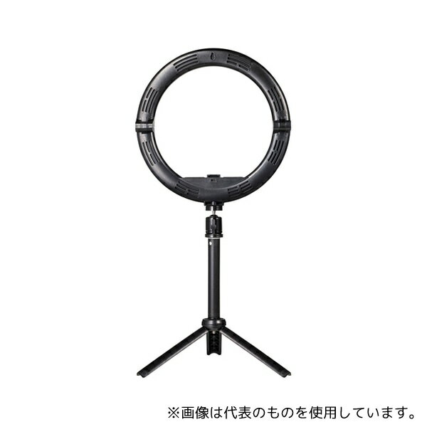 サンワサプライ CMS-STN2BK WEBカメラ用LEDライト付きスタンド(テレワーク)