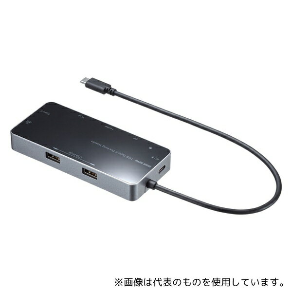 ●サンワサプライ USB-DKM2BK USB Type-C ドッキングステーション
