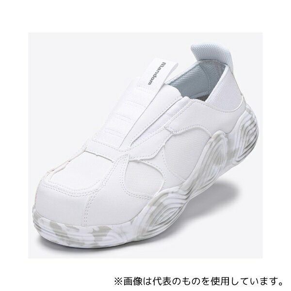 丸五 #814 ガード付き作業靴 マンダムHOVER LIGHT ホワイトミリタリー 27cm