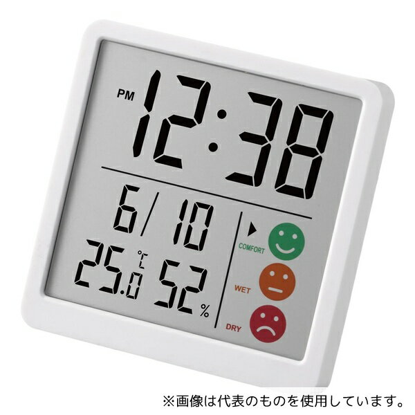 ノア精密 TH-112 WH-Z MAG時計付デジタル温度湿度計 ニコピタ