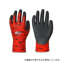 東和コーポレーション SG-A001-LL ニトリルゴム背抜き手袋 迷彩レッド LL