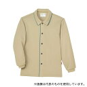 KIRAKU(トンボ) CV204-245 L 前開きシャツ ベージュ×ピーコックグリーン L(身丈70cm)