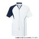 YONEX(トンボ) CY832-01 LL 前開きスクラブ ホワイト LL(身丈74cm)