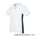 KIRAKU(トンボ) CM311-88 LL スクラブ 前開き ホワイト×ネイビー LL(身丈74cm)