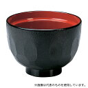 福井クラフト 35010015 3.2寸 亀甲汁椀 黒内朱