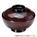 福井クラフト 33602420 耐熱4寸 亀甲吸物椀 溜 内朱