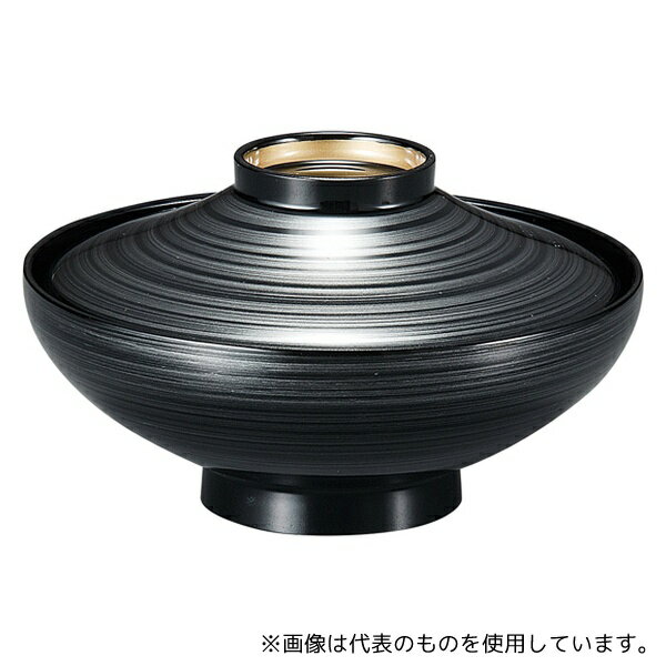 福井クラフト 37002140 平富士煮物椀 銀渦ライン高台内金