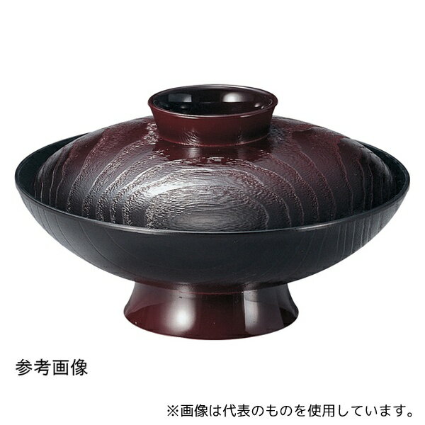 福井クラフト 33100630 6寸 桐杢煮物椀 溜内黒