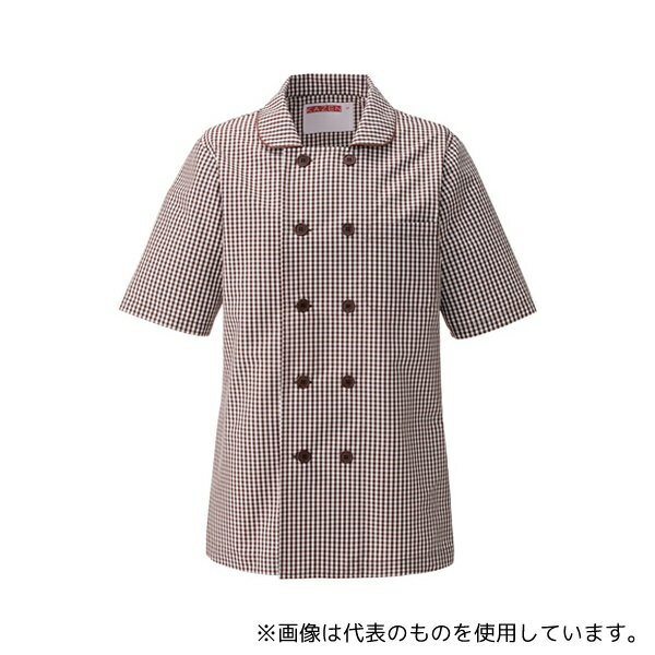 KAZEN 637-26 レディスコックシャツ ブラウン M