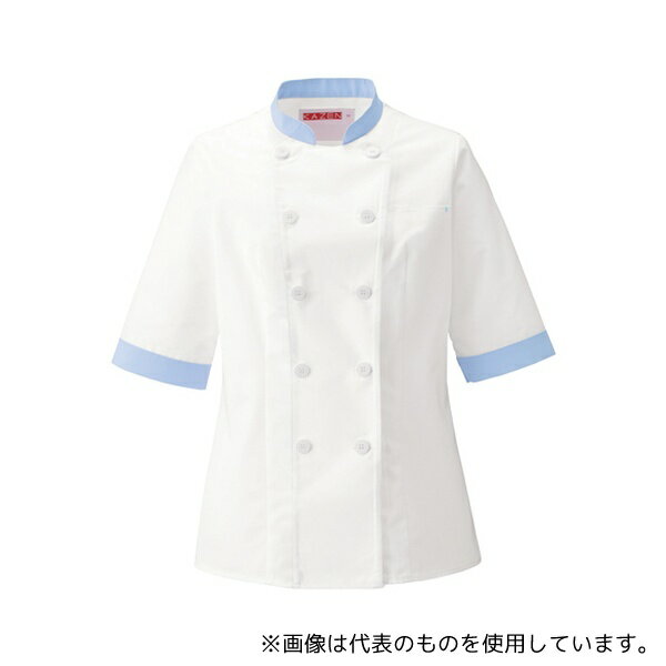 KAZEN 690-71 レディスコックシャツ ブルーベリー S