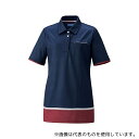 KAZEN KZN233-18 レディスニットシャツ(チュニック)ネイビー×ワイン S