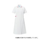 KAZEN 990-13 ワンピース半袖 ホワイト×ピンク 4L