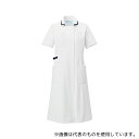 KAZEN 990-18 ワンピース半袖 ホワイト×ネイビー S
