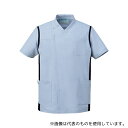 KAZEN 974-41 メンズスクラブ(前開き)サックス×ネイビー S