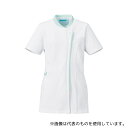 KAZEN 778-22 レディスジャケット半袖 ホワイト×ミントグリーン S