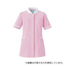 KAZEN 776-23L レディスジャケット半袖 シェルピンク×ホワイト LL