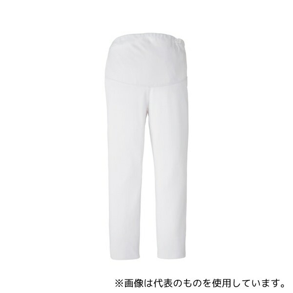 KAZEN 854-40L マタニティパンツ ホワイト LL
