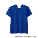 ミドリ安全 VEM1007-UE-LL 作業服 メディカルウェア ベルデクセルフレックス 男女兼用スクラブ VEM1007上 ネイビー LLサイズ