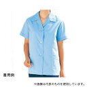 ミドリ安全 WS2100-UE-LL レディース春夏作業服 半袖スモック WS2100上 サックス LLサイズ