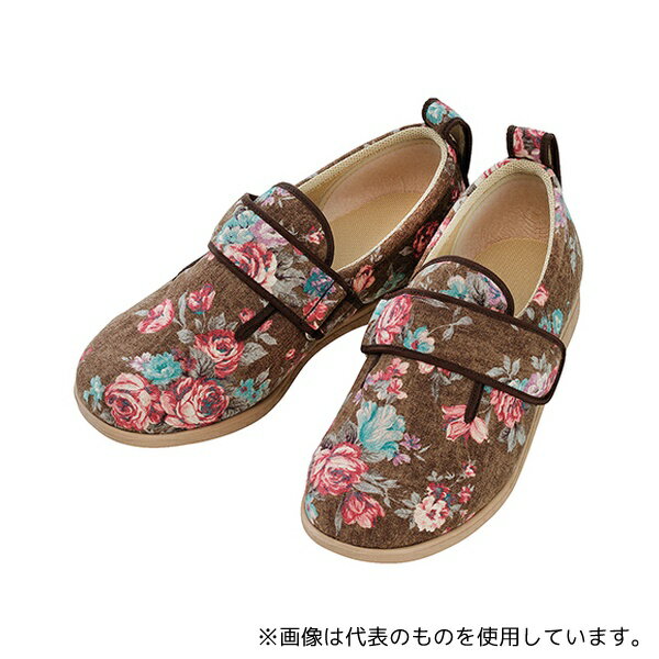 徳武産業 1067 ダブルマジックIIローズ 3E 片足 左のみ 茶 L