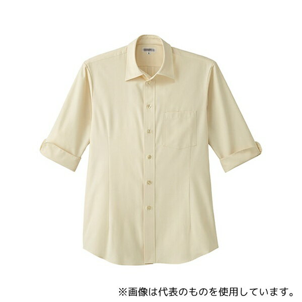 サーヴォ(旧サンペックスイスト) ET5732 七分袖 シャツ アイボリー 3L
