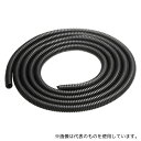 サンワサプライ CA-302 コルゲートチューブ(ブラック・2m巻き・内寸直径7.4mm)